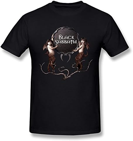 Toomii Men's Heavy Metal Band Black Sabbath Reunion Album Art T-shirts Black 3XL
