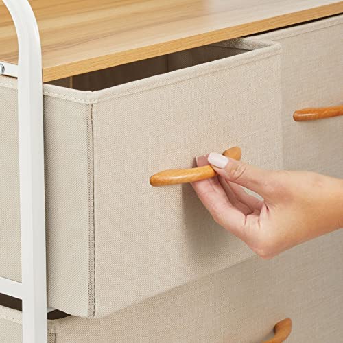 mDesign Dresser Storage Furniture Organizer Large Standing Chest for