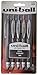 uniball 207 Retractable Gel Pens, Medium Point (0.7mm), Assorted, 5 Pack
