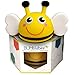 Bumblebee Baby and Toddler Glowing Waterproof Bath Time Toy, Mommy's Helper Sensory Distraction During Diaper Changing, Great to Use as a Changing Station Essential Yellow, Black, White