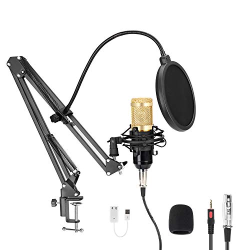 Professional Streaming Podcast PC Microphone, MAYOGA Cardioid Streaming