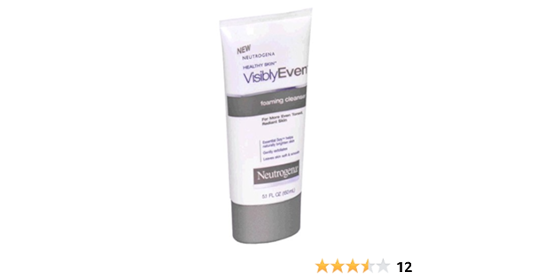 neutrogena visibly even foaming cleanser