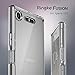 Ringke Fusion Compatible with Sony Xperia XZ1 Case Crystal Clear Minimalist Transparent PC Back TPU Bumper Drop Protection Scratch Resistant Natural Shape Protective Cover - Clear