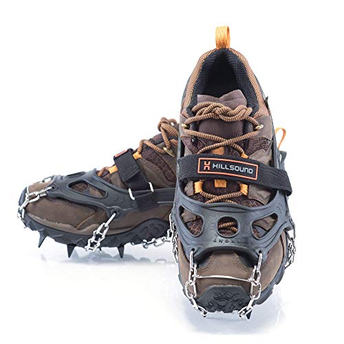 Hillsound Trail Crampon Traction Device, Black, Large - Thumbnail 3