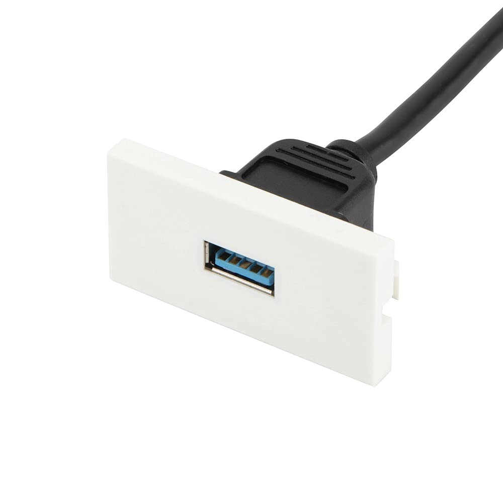 Computer Spares USB 3.0 Euro AV Module for Faceplate. 25mm x 50mm. USB 3.0 Type A Female to Type A Female. 20cm Lead
