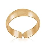 925 Sterling Silver 4mm Polished Toe Ring Adjustable Band
