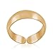 Kezef 925 Sterling Silver 4mm Polished Toe Ring Adjustable Band