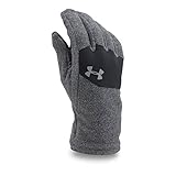 Under Armour Men's ColdGear Infrared Fleece Gloves, Black/Black, Medium