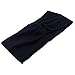 Wowlife Contrast Color Women Girls Wash the Face Headbands Headwrap Hair Band Yoga Turban Twist Headband Cross Knot Hair Bands(Black)