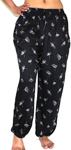 Pluum Premium Harem & Yoga Pants (Small, Black)