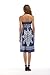Zyyfly Bathing Suit Cover up Beach Dress Summer Casual Tube top Strapless Dress Sapphire