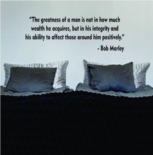 Decal Jewelry greatness of a man BOB MARLEY QUOTE decal sticker wall nice beautiful words jamaica reggae one love
