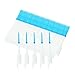 Anself 200PCS Dental Floss Interdental Brush Teeth Stick Toothpick Soft Silicone Double-ended Tooth Picks
