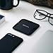10W Wireless Charger, BEZALEL Futura X Ultra-Thin Wireless Charging Pad + Aluminum Stand for All Qi-Enabled Devices: iPhone 8 8 Plus X, Samsung Galaxy S9 S8 S7 S6 Note 9 8 5, LG G6 G7 V30 V35 - Black