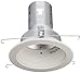 HALO 5001P Recessed Ceiling Light Trim, White Baffle, White Trim, 5 in.