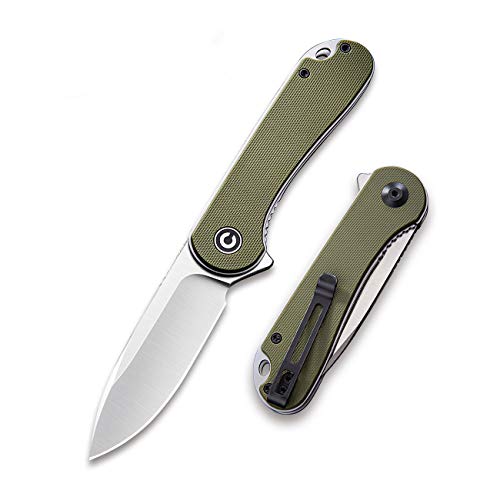 CIVIVI Knives Elementum Folding Pocket Knife 2.96" D2 Satin Blade,G10
