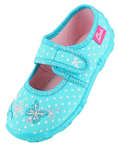 Beck Fille Magic Chaussons Bas, Turquoise, 33 EU