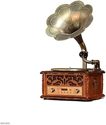 Gramophone, Turntable Vinyl Record Player Tone Control 33/45/78 Rpm Support USB Port Bluetooth Playback Audio Output
