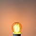 HERO-LED G16-DSGT-2W-WW22 Dimmable Gold Tint G16 E26/E27 2W Edison Style LED Vintage Antique Filament Bulb, 25W Equivalent, Ultra Warm White 2200K (Amber Glow), 4-Pack