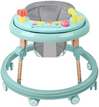 折りたたみ式歩行器 育児ベビ子供のスリーインワンアクティビティウォーカー ウォーカー 手押し車として使用可能 高さと光を調整できる折りたたみ式ベビーウォーカー 音楽 ハンドル