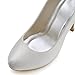 ElegantPark Women Pumps Closed Toe High Heel Platform Bows Rhinestones Evening Wedding Shoes