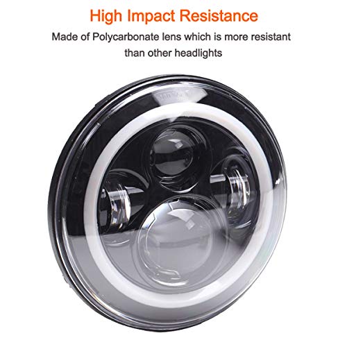 image for XPCTD 7 Inch LED Headlight DOT DRL Light Halo Bulb Kit for Street Glid