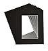 Golden State Art, Pack of 10 Black Pre-Cut 8x10 Picture Mat for 5x7 Photo with White Core Bevel Cut Mattes Sets. Includes 10 High Premier Acid Free Mats & 10 Backing Board & 10 Clear Bags