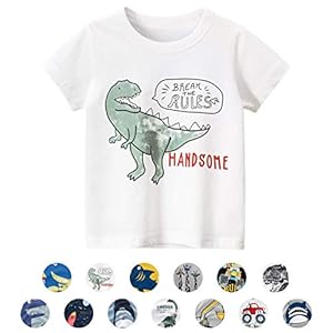 Uniseks baby T-shirt katoen schattig patroon tops voor 1-7 jaar oud