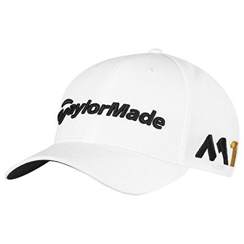Taylormade tour 39thirty cap, white, medium/large