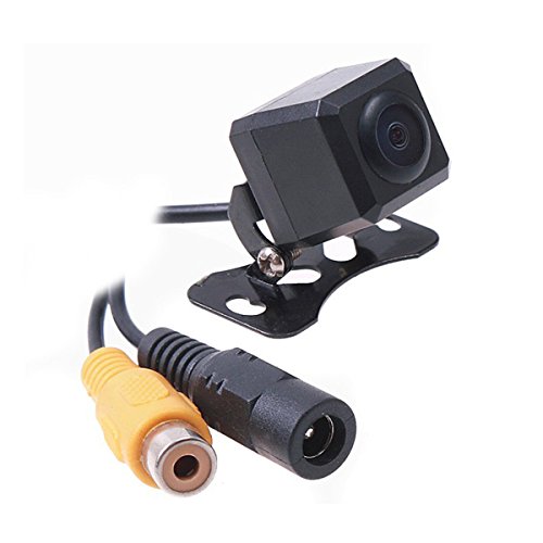 Car Auto Rear View Camera Backup Cam Bumper Screw Mount Universal Fit Mirrored Image w/Grid Lines 12V
