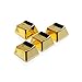 Redragon A101G 104 PBT Double Shot Injection Backlit Metallic Electroplated Gold Color Keycaps for Mechanical Switch Keyboards with Key Puller