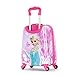 MOREFUN Frozen 18 Inch Luggage Hard Side Spinner Suitcase Carry on Luggage Rolling Pink 01