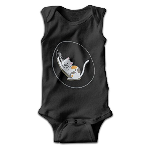 Michael Conti Cute White Cat Sleeveless Baby Romper Cotton Toddler Bodysuit Outfits Boys Girls