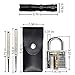 Lock Set Training Kit with Flashlight & Padlock - 15Pcs Stainless Steel Practice Multi-Tools for Beginners and Professional Locksmith