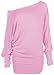 Hot Hanger Women's Flared Loose Oversized Round Neck Rrregular Poncho Tunic Top