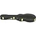 Silver Creek Vintage Hardshell Shallow Hollowbody Electric Guitar Case (Black Tolex Exterior, Crushed Emerald Velvet Interior)