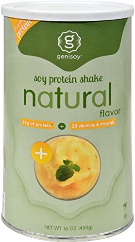 2Pack! GeniSoy Soy Protein Powder Natural - 16 oz