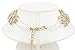 ShoppeWatch Ladies Chunky Choker Statement Necklace Gold Tone Clear Crystals Collares de Mujer PN-021