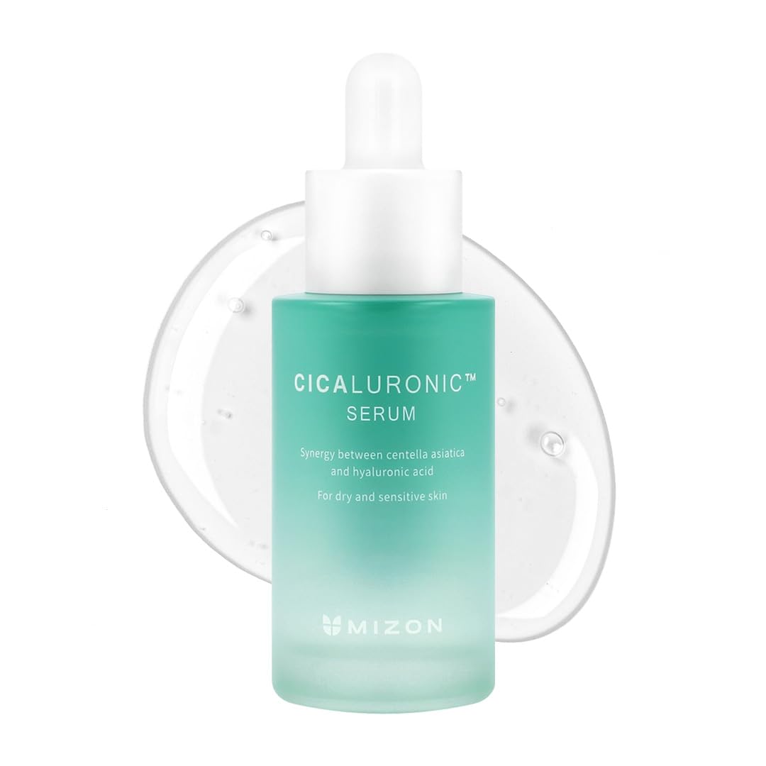 [MIZON] CICALURONIC SERUM (30ml) Korean Skincare - Vegan Care - Ultra Hydrating & Soothing Serum - Hyaluronic Acid & Centella Asiatica - 93% Natural Ingredients