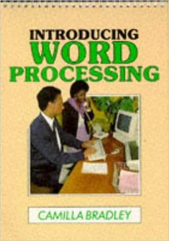 Introducing Word Processing Camilla Bradley 9780719547096 - 