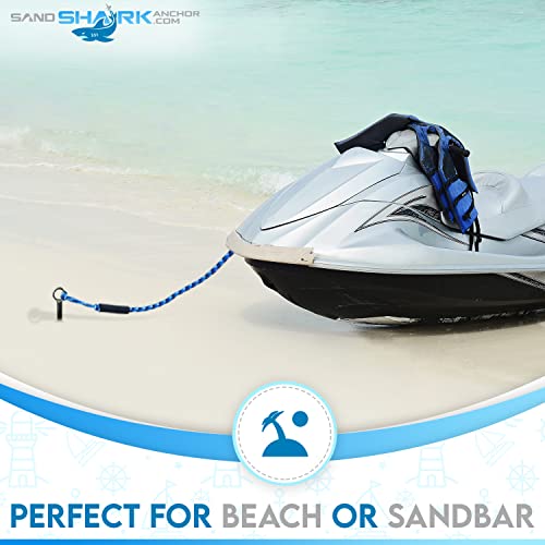 Sand Shark Lite Series Boat Anchor, Sand Anchor, Shallow Water Anchor for Jet Ski, Boat, Kayak