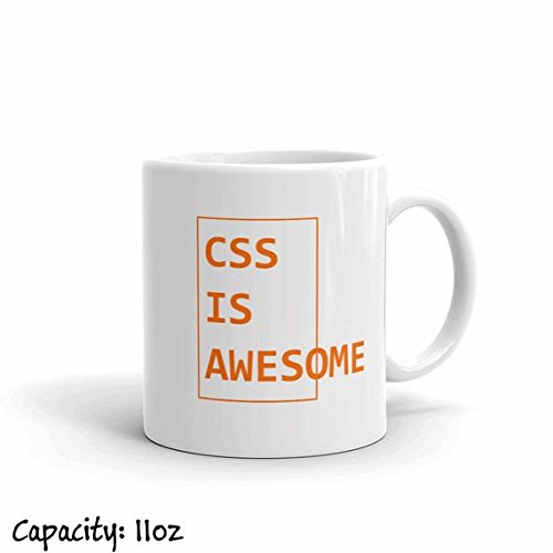 CSS Is Awesome Mug For Geeks, Coffee Mug, Computers Funny Mug, Tea Mug, Programmer Gift, Coding Software Engineer Office 11oz