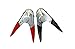 Coleman Cable 08904 Red/Black 500 Amp Steel Parrot Jaw Booster Clamp with Non-Slip Vinyl-Coated Hand Grips