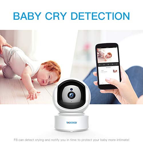 Baby Monitor Camera, Taococo IP Camera Wireless 1080P HD Home Security Camera for Baby Elder Pet Dog Monitor with Pan/Tilt Two-Way Audio,Night Vision,Motion Detection and Phone App Remote Control - Thumbnail 2