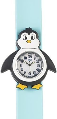 Children Watch-3D animals-Multi colour-Easy to read clock-Fashion watches-Time teaching-Children Boys Girls-Splash resistant-Easy snap-on wrist watches-Perfect birthday gifts Christmas gift (Penguin Watch)