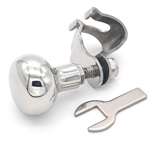 NUZAMASBoat Steering Wheel Knob 316 Stainless Steel Marine Sport Boat Yacht Steering Wheel Spinner Knob Maneuvering