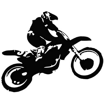 Amazon Com Motocross Dirt Bike Decal Motocross Biker Decal