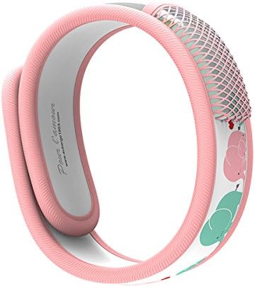 Auberge Natural Mosquito Repellent Bracelet No Deet 2 Free Refills Non Toxic Safe Indoor Outdoor Pest Control Wristband for Babies Kids (Pink)