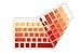 DHZ Orange Ombre Keyboard Cover Silicone Skin for 2015 or Older Version MacBook Air 13 MacBook Pro 13 15