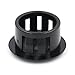 Baomain 100-Pack Plastic Hole Plugs Black 1/2